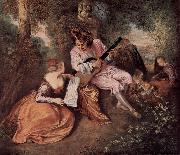 Jean antoine Watteau Antoine Watteau oil on canvas